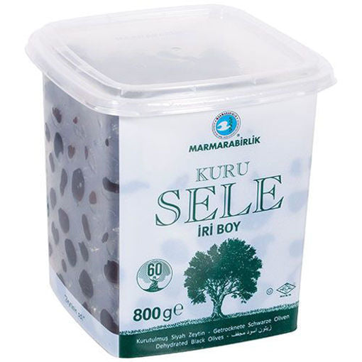 MARMARABIRLIK Olive Kuru Sele Zeytin Iri Boy White Box 800g
