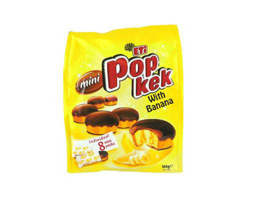 ETI Pop Kek Banana Mini Cakes (Individual 8 Packs) 144g