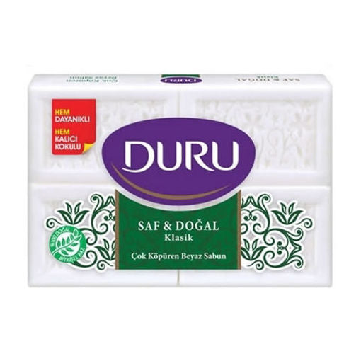 DURU Turkish Bath Soap (Dogal Saf Sabun) 4pk 600g