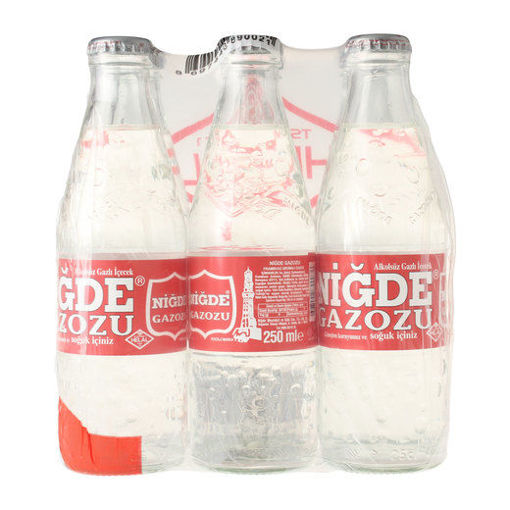 NIGDE Gazozu (Raspberry Flavored Soda) 6pc x 250ml