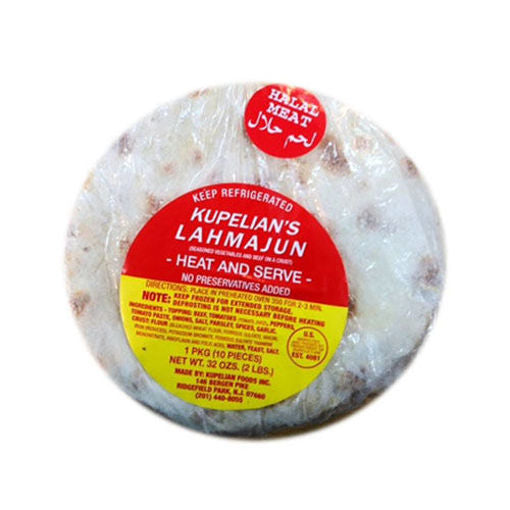 KUPELIAN Frozen Halal Mild Lahmacun 1.1kg – 10 Piece Meat Flatbread