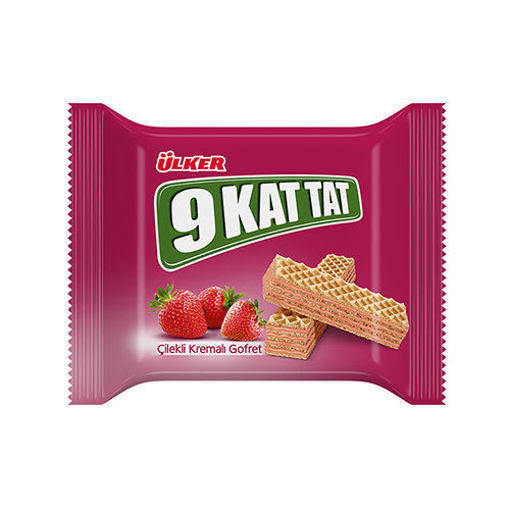 ULKER 9 Kat Wafer w/Strawberry 50g