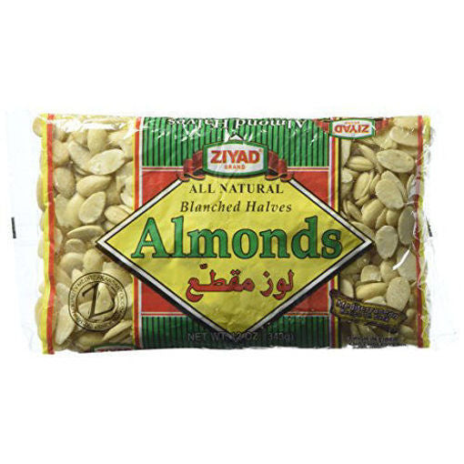 ZIYAD Blanched Halves Almonds 343g