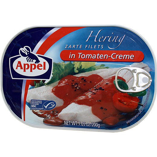 APPEL Hering Zarte Filets in Tomaten-Creme 200g
