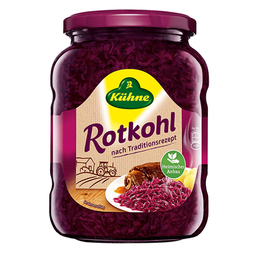 KUHNE Rotkohl (German Red Cabbage) 650g
