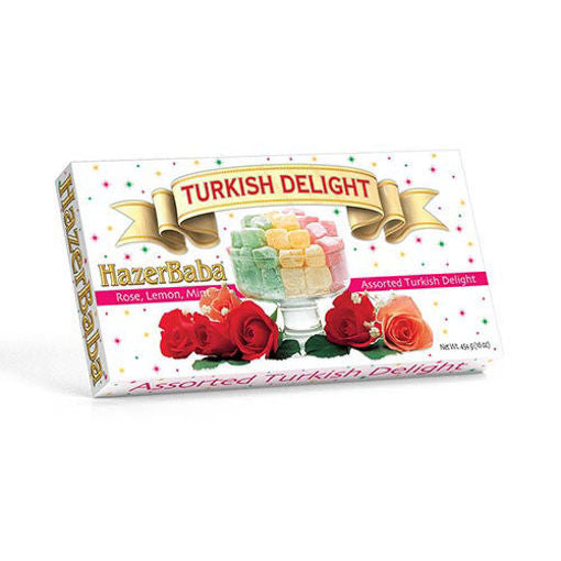HAZERBABA Rose & Lemon & Mint Flavored Turkish Delight 454g