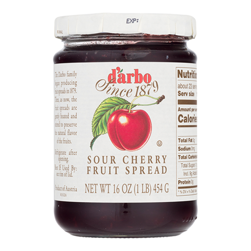 DARBO All-Natural Sour Cherry Fruit Spread 454g