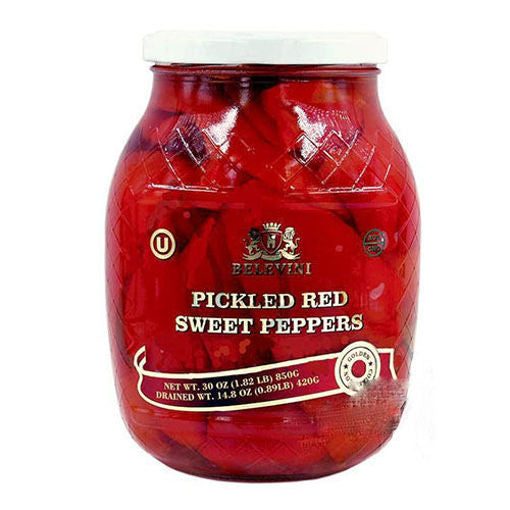 BELEVINI Pickled Sweet Red Peppers 840g