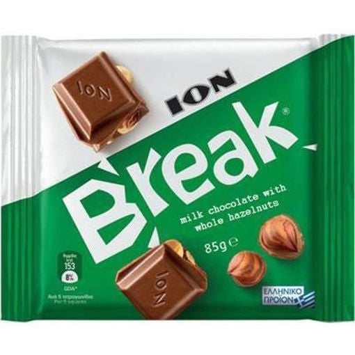 ION Break Milk Chocolate w/Whole Hazelnuts 85g