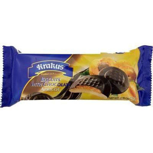KRAKUS Biscuits w/Chocolate (Apricot) 135g