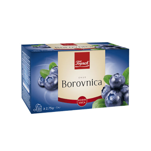 FRANCK Borovnica (Blueberry Flavored Tea) 20 Bags 60g