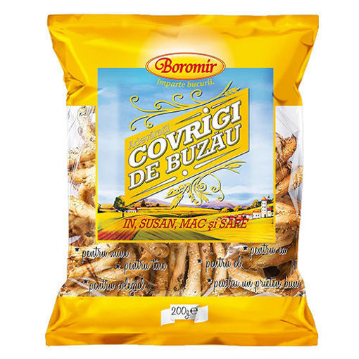 BOROMIR Covrigi de Buzau Pretzels (Poppyseeds w/Salt) 200g