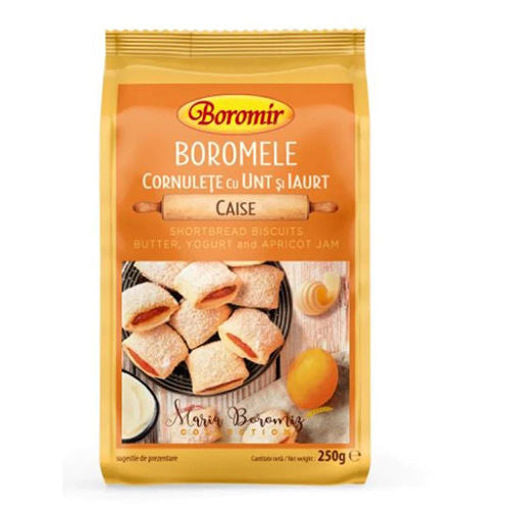 BOROMIR Boromele Caise Shortbread Biscuits w/Butter, Yogurt, Apricot Jam 250g