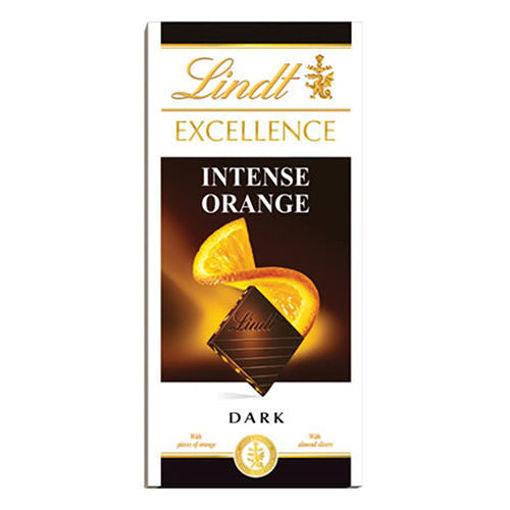 LINDT Intense Orange Dark Chocolate Bar 100g