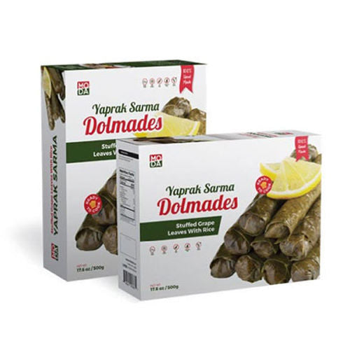 MODA Frozen Stuffed Grape Leaves w/Rice (Yaprak Sarma & Dolmades) 1KG