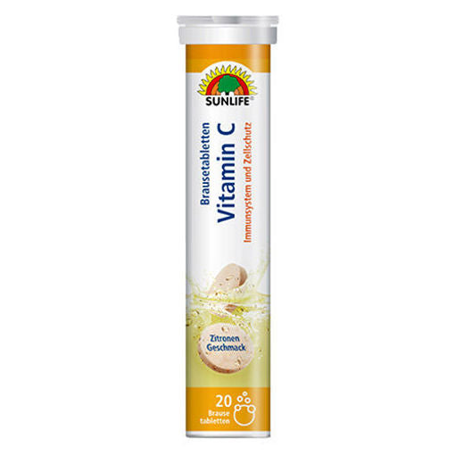 SUNLIFE Vitamin-C "Brause" Effervescent Supplement Tablets 20pcs.