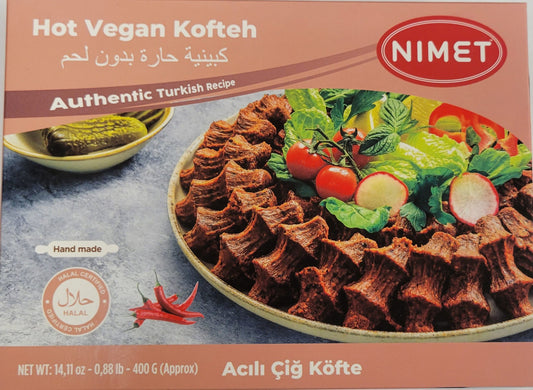 NIMET Vegan Kofteh HOT (CigKofte) 400g (Turkish Cigkofte)