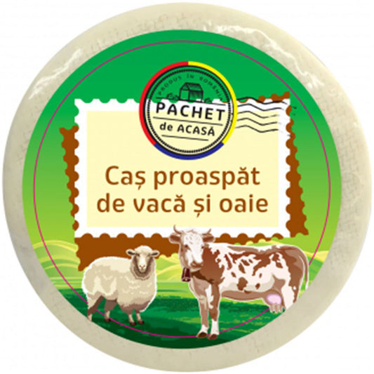 Cas de vaca si oaie Pachet de Acasa (Cow's & sheep's Milk cheese) 300g