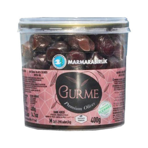 MARMARABIRLIK Gurme M Size Premium Black Olives 400g
