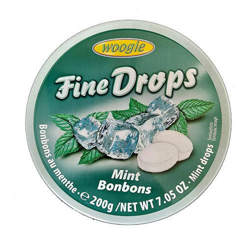 WOOGIE Fine Drops Mint Candy (Mint Bonbons) 200g