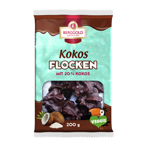 BERGGOLD Kokos Flocken (Mit %20 Kokos) 200g