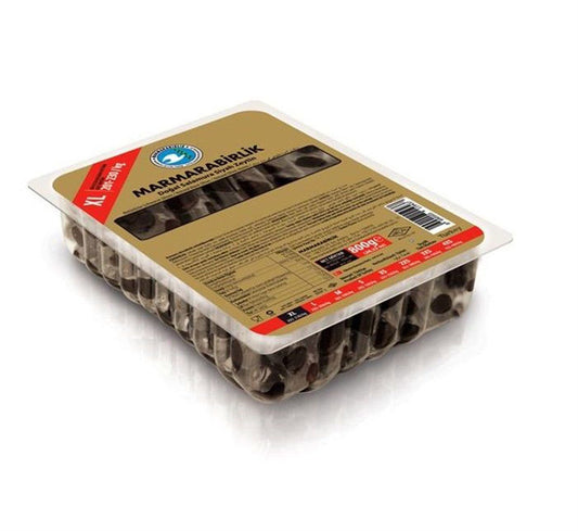 MARMARABIRLIK Mega Gemlik Olives ''XL Size Gold Pack'' 800g