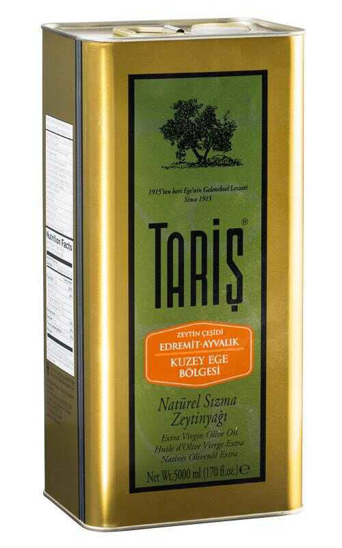 TARIS Premium Extra Virgin Olive Oil North Aegean / Tariş Kuzey Ege Natural Sızma Zeytinyağı 5000 ML
