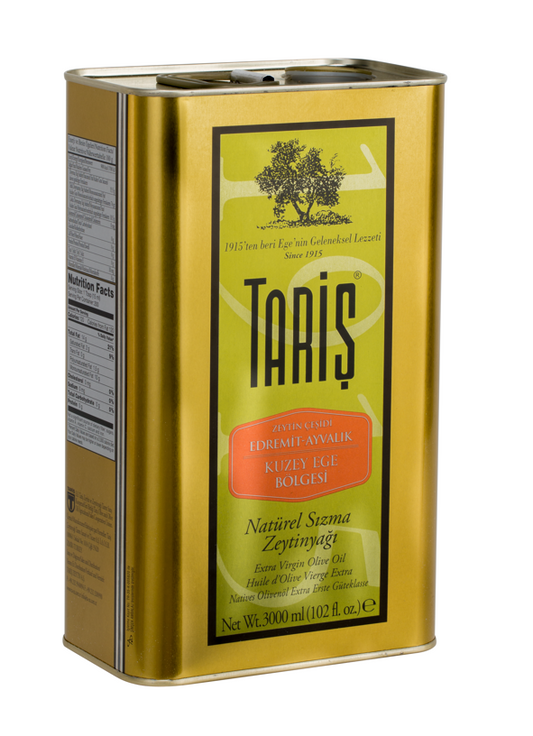 TARIS Premium Extra Virgin Olive Oil North Aegean / Tariş Kuzey Ege Natural Sızma Zeytinyağı 3000 ML