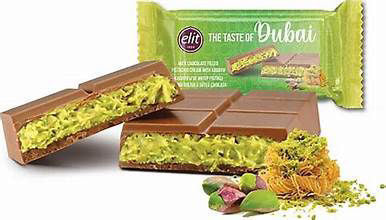 ELIT Dubai Chocolate Pistachio Bar 90g