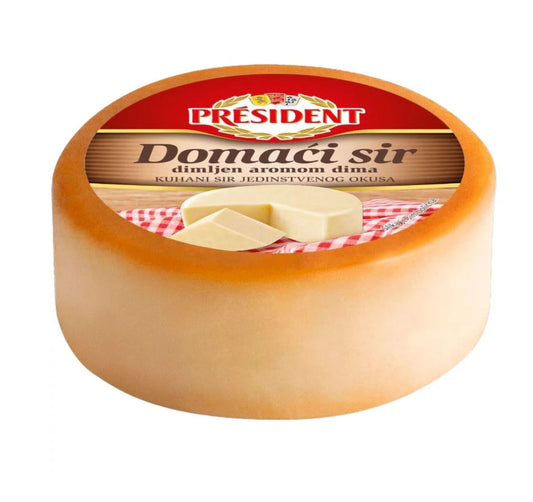 PRESIDENT Smoked Cheese ( Domaci Dimljeni sir) 300g
