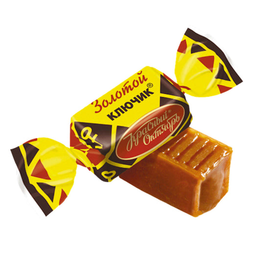 KRASNY OKTIABR Golden Key Toffee (Ирис Золотой ключик, Красный Октябрь) 454 g (loose)