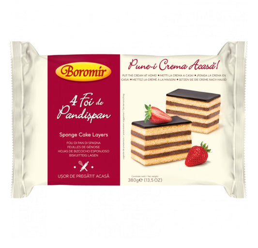 BOROMIR 4 Foi De Pandispan Sponge Cake Sheets 380 g