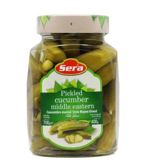 SERA Pickled Middle Eastern Cucumbers in Brine 700g