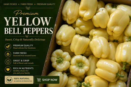 Yellow Bell Peppers FRESH Balkan Style 1lb