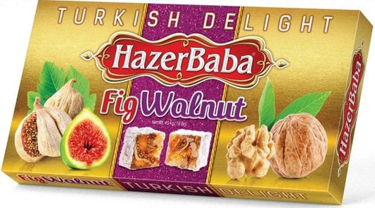 HAZERBABA Fig&Walnut Turkish Delight 454g
