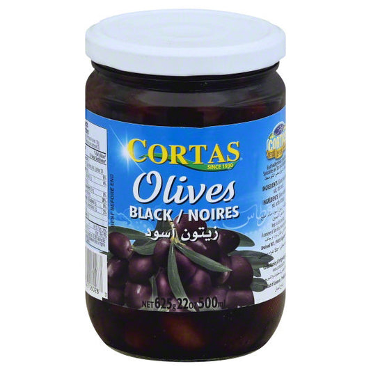 CORTAS Black Olives in Brine 625g