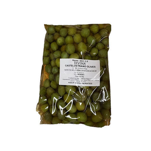 DIVINA Pitted Castelvetrano Green Olives 2lbs.((907g)