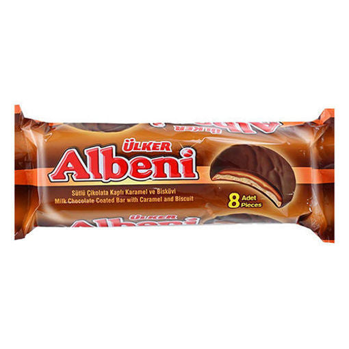 ULKER Albeni Ring Milk Chocolate Coated Bar w/Caramel & Biscuit 344g