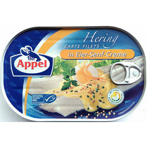 APPEL Hering Zarte Filets in Eier-Senf-Creme 200g