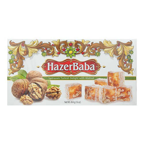 HAZERBABA Sadrazam Turkish Delight w/Walnut 454g