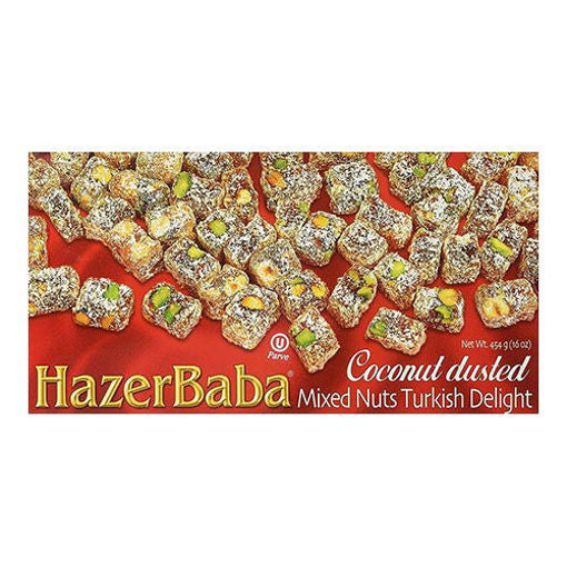 HAZERBABA Turkish Delight Mixed Nuts w/Coconut Dusted 454g