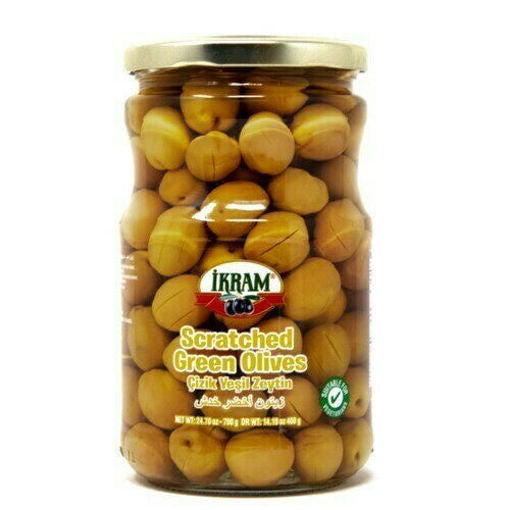 IKRAM Scratched Green Olives (Cizik Yesil Zeytin) 720g