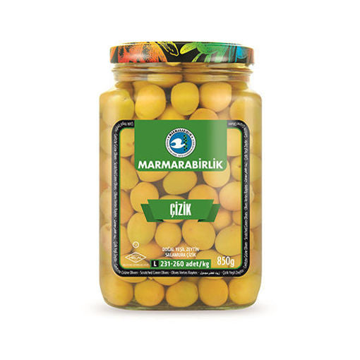 MARMARABIRLIK Scratched Green Olives 850g
