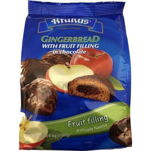 KRAKUS Gingerbread w/Apple Filling in Chocolate (Fruits) 160g
