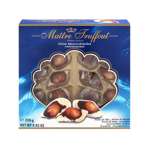 MAITRE TRUFFOUT Sea Shell Chocolate Blue Pack 250g