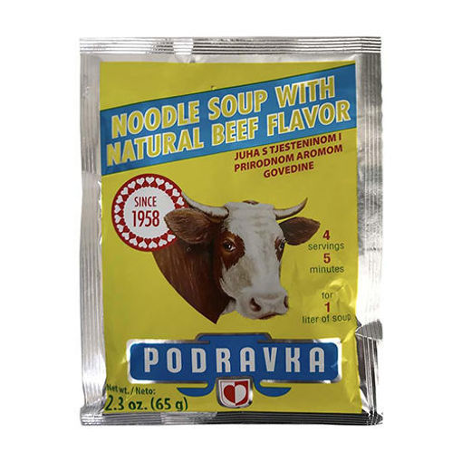 PODRAVKA Noodle Soup w/Beef Flavor 65g