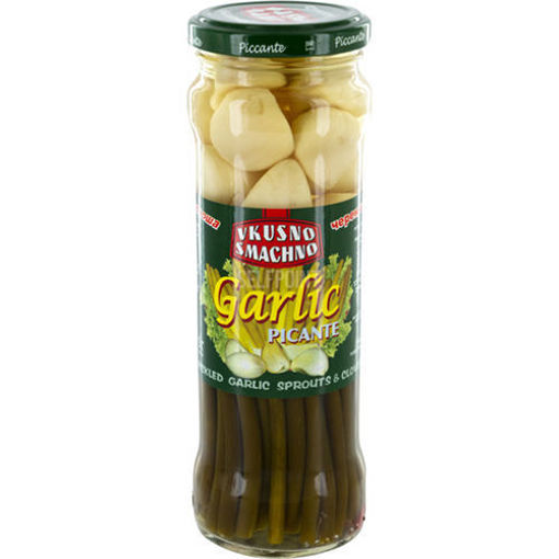 VKUSNO SMACHNO Pickled Garlic Sprouts & Cloves 370g