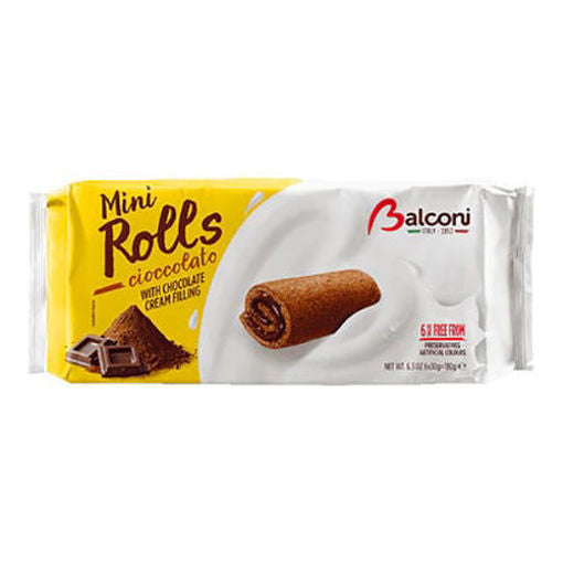 BALCONI Mini Rolls Cacao 180g