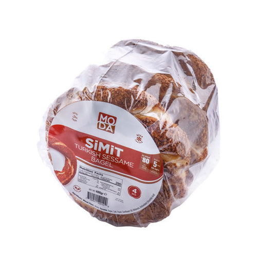 MODA Semi-Baked Frozen Turkish Bagel (Simit) 4pc