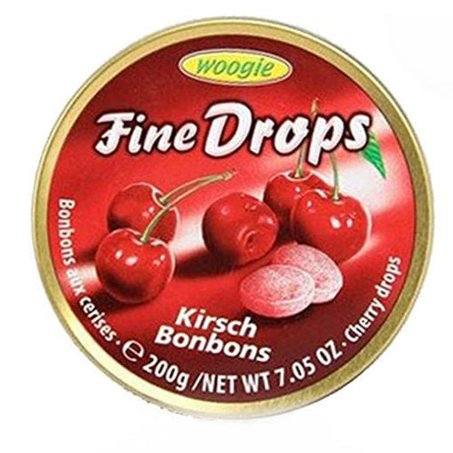 WOOGIE Fine Drops Cherry Candy (Kirsch Bonbons) 200g